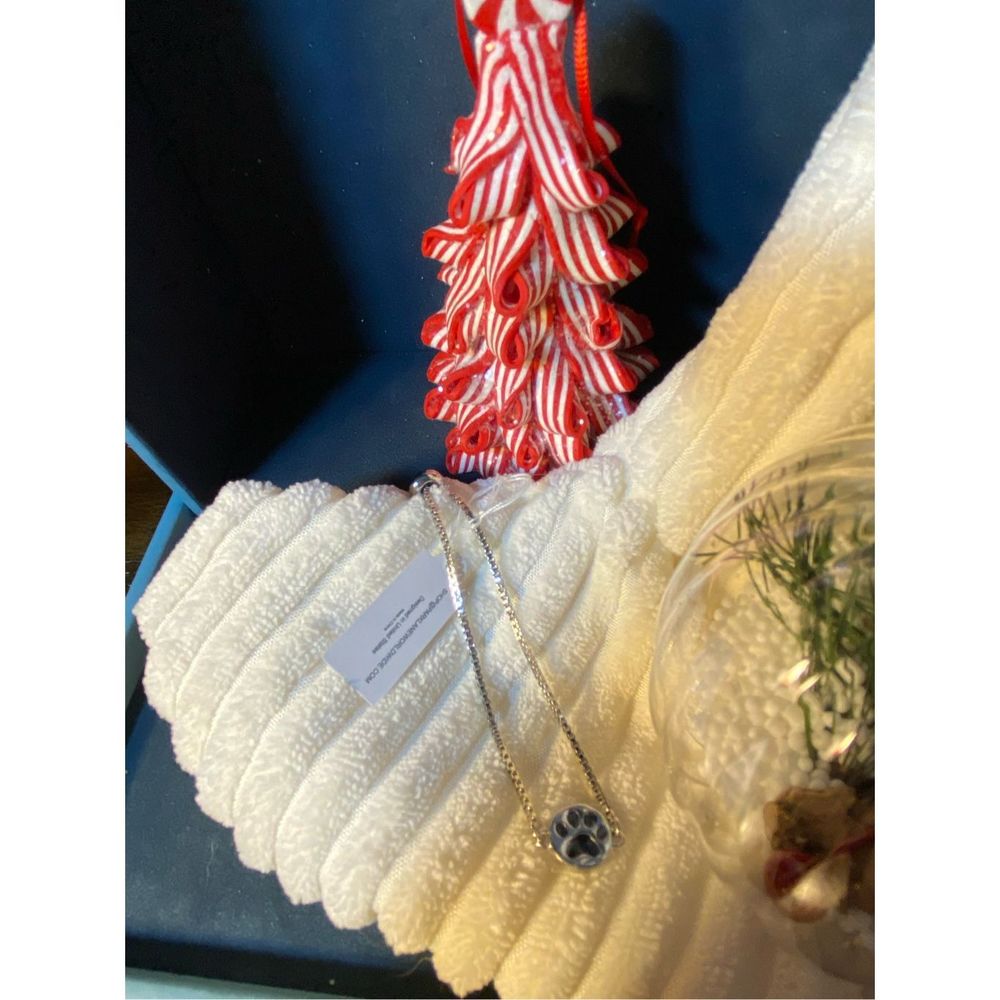 🐶🐾 ANIMAL DOG LOVER PAWS BRACELET SILVER SLIDE Kids or Adult - Picture 6 of 6